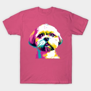 Shih Tzu Pop Art - Dog Lover Gifts T-Shirt